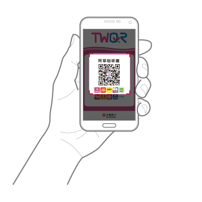 買家開啟掃描功能掃描QR Code即可進行付款